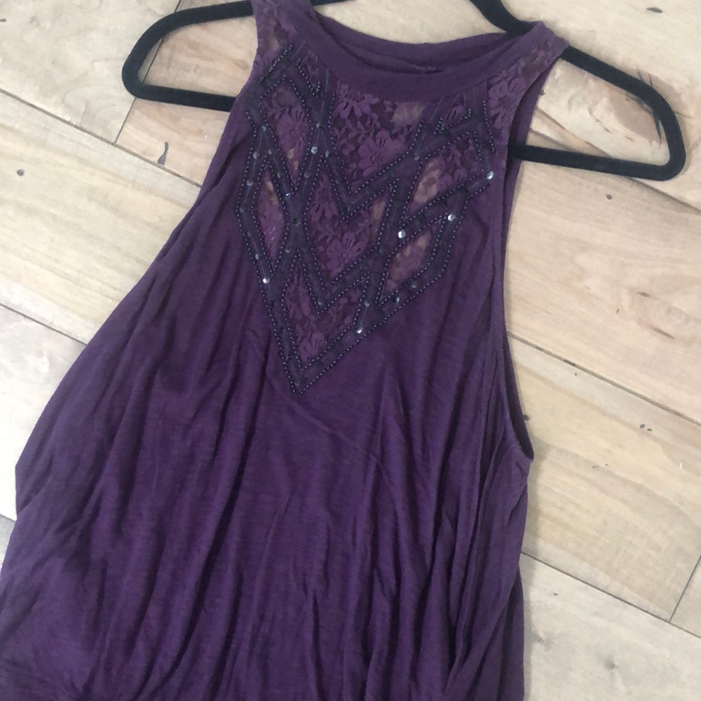 Women’s purple tank top
